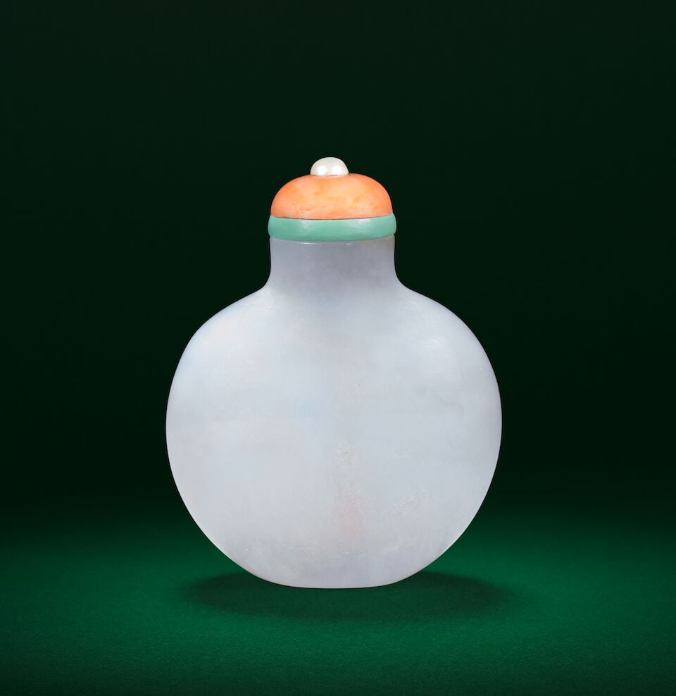 A GREY JADEITE SNUFF BOTTLE 18th century (2) - 2
