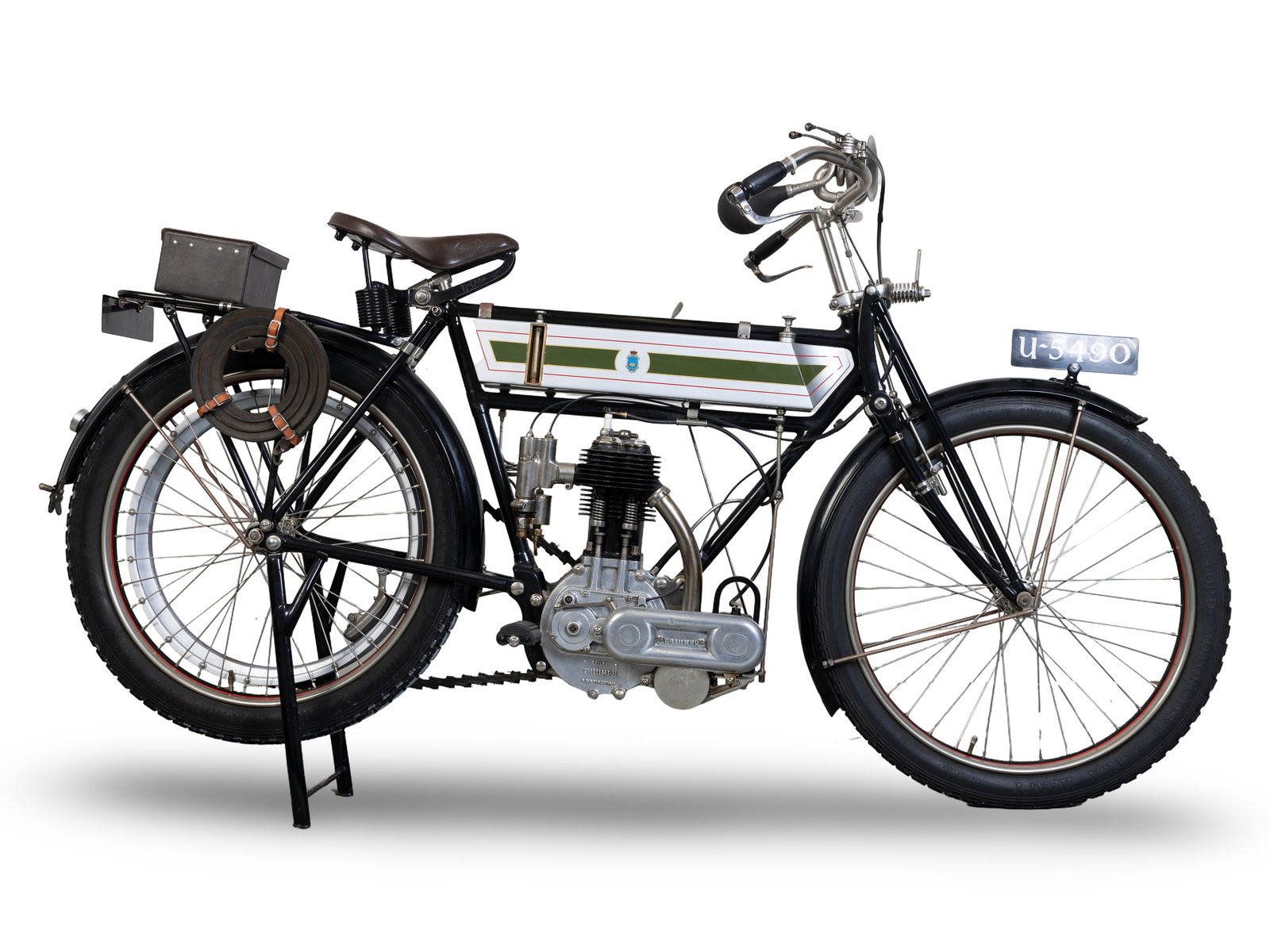 The David Plant Collection, 1908 Triumph 4hp TT Model Frame no. 127175 Engine no. 3072 19 3 08 (1 of 1)