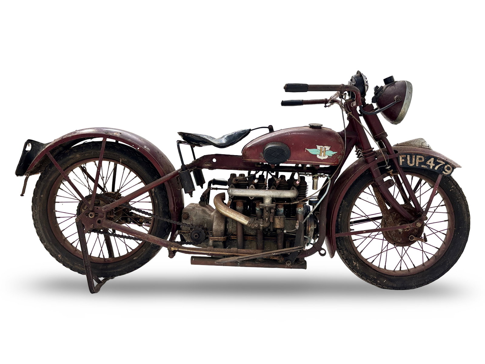 c.1923 Henderson 1,301cc Deluxe Four Frame no. illegible due to corrosion Engine no. D19359A (1 of 1)