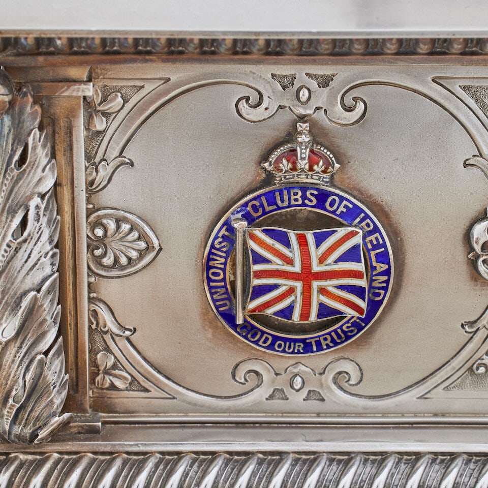 A George V presentation silver casket to Lord Carson By Gibson & Co Ltd, Donegal Place, Belfast,... - 11