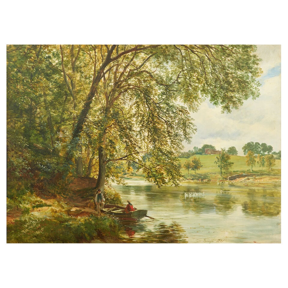 Samuel Bough RSA (British, 1822-1878) Bothwell Castle from the Clyde (1 of 3)