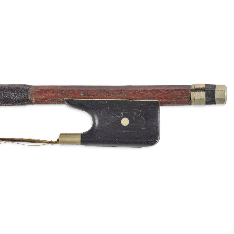 A French nickel mounted violin bow stamped Vuillaume A Paris (1 of 5)