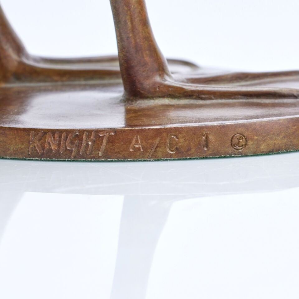 Jonathan Knight (British, born 1954): Bronze Puffin - 2
