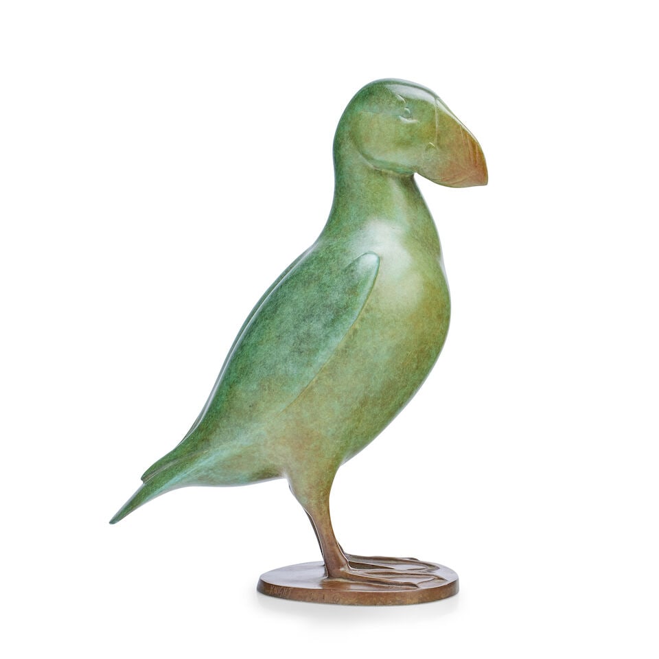 Jonathan Knight (British, born 1954): Bronze Puffin - 3