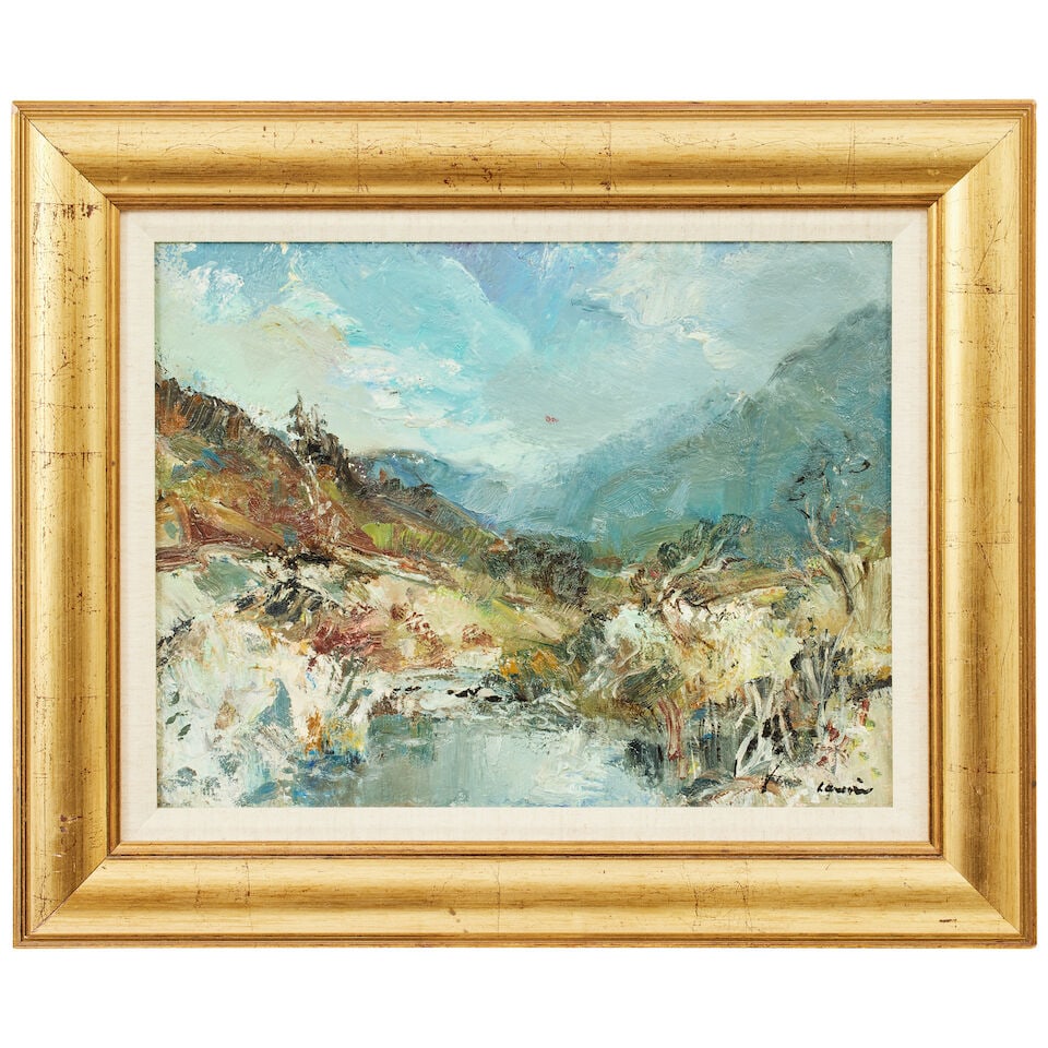 Hamish Lawrie (British, 1919-1987) View of a highland river - 3