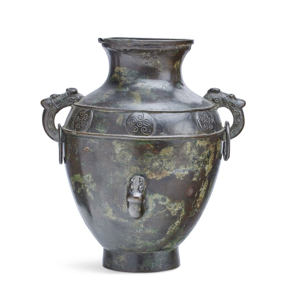 A Chinese archaistic bronze ritual wine vessel, Lei Probably 18th century (1 of 1)