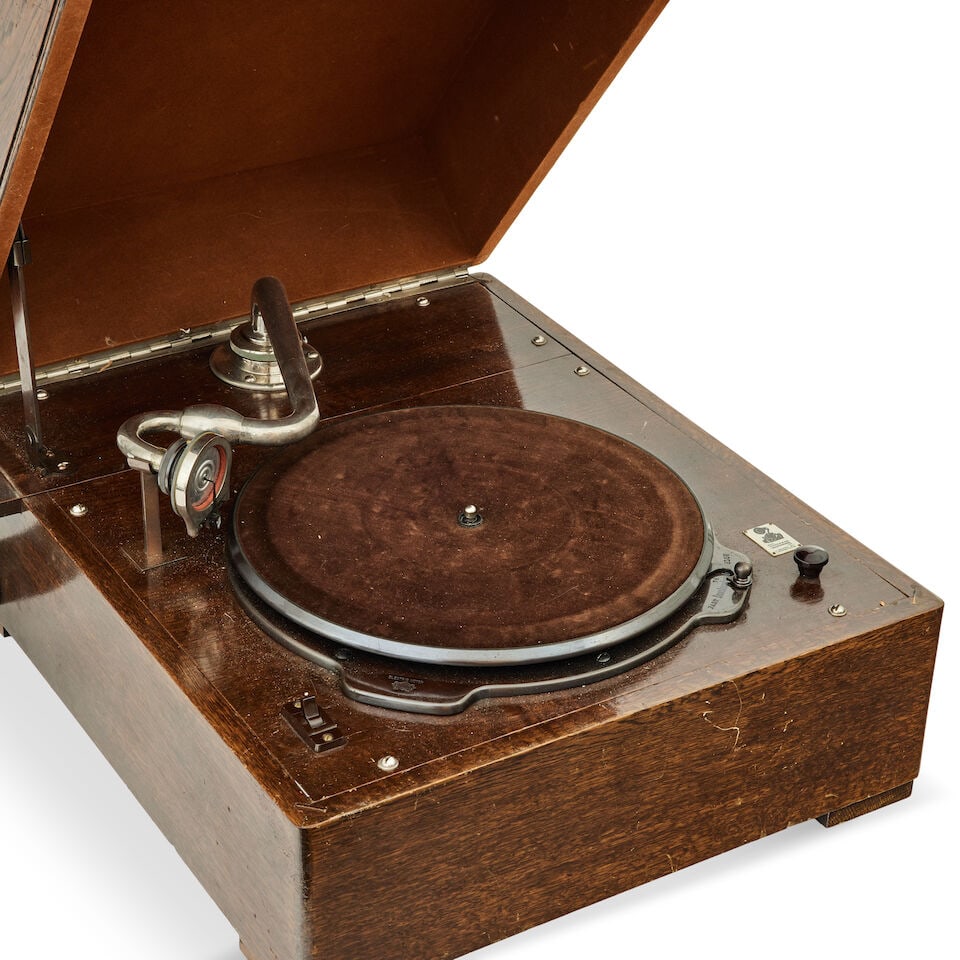 An EMG horn gramophone, circa 1930 - 3