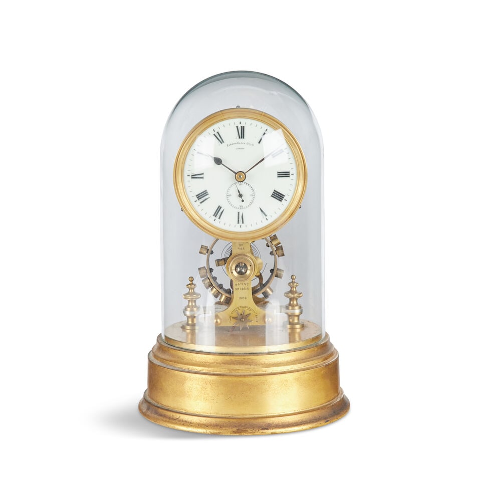 An early 20th century mahogany cased electric mantel clock Eureka Clock Co Ltd, London, No 7165,... (1 of 1)