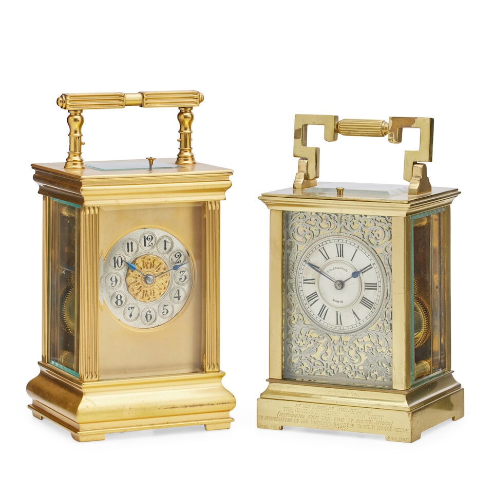 A late 20th century brass repeating carriage clock (1 of 1)