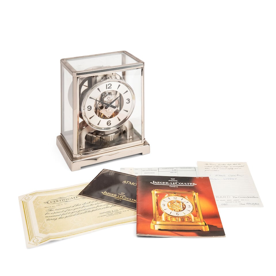 Jaeger-lecoultre: a chrome plated atmos clock, circa 1980 (1 of 3)