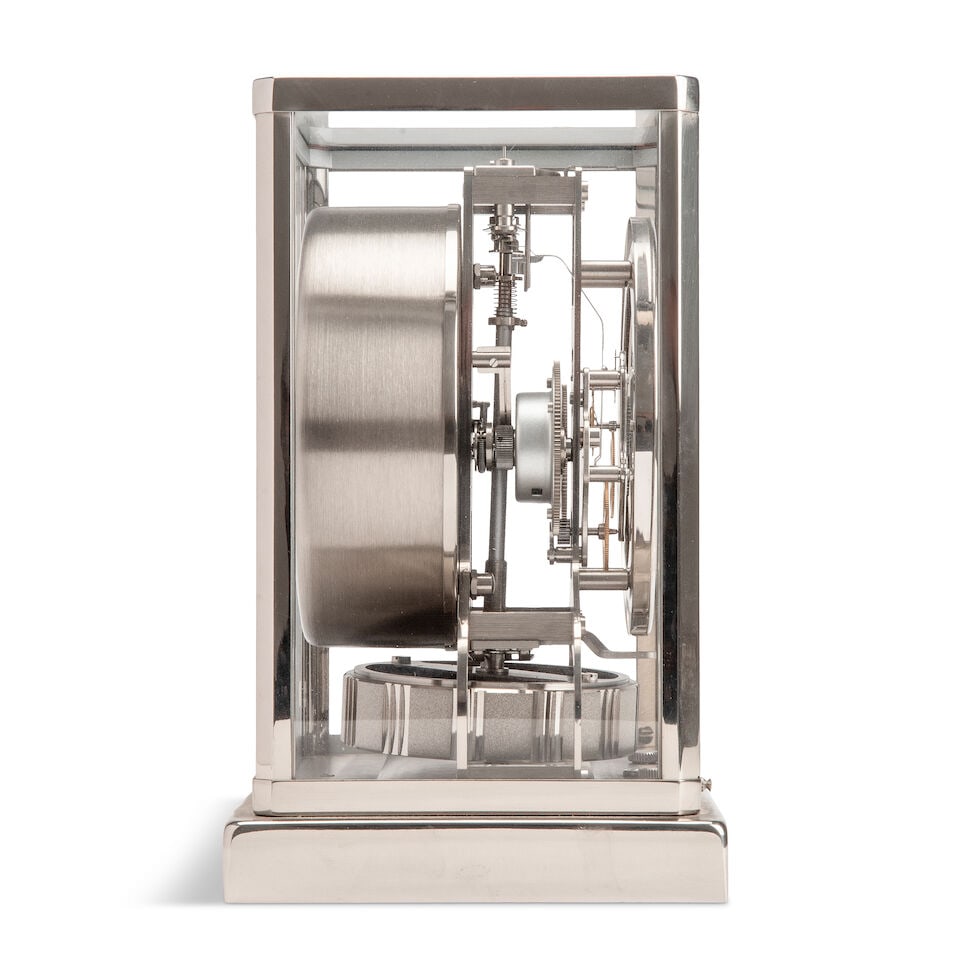 Jaeger-lecoultre: a chrome plated atmos clock, circa 1980 - 3