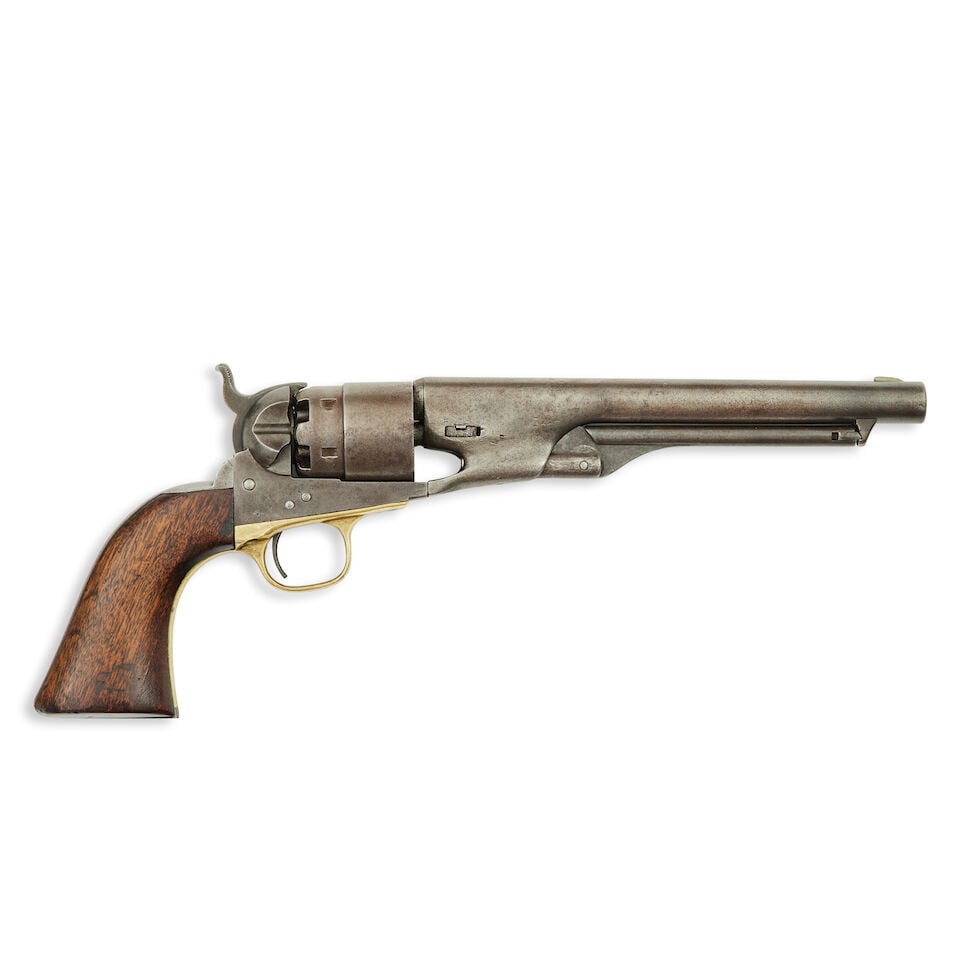 A Colt 1860 army model percussion revolver No. 114077 for 1863 (1 of 5)