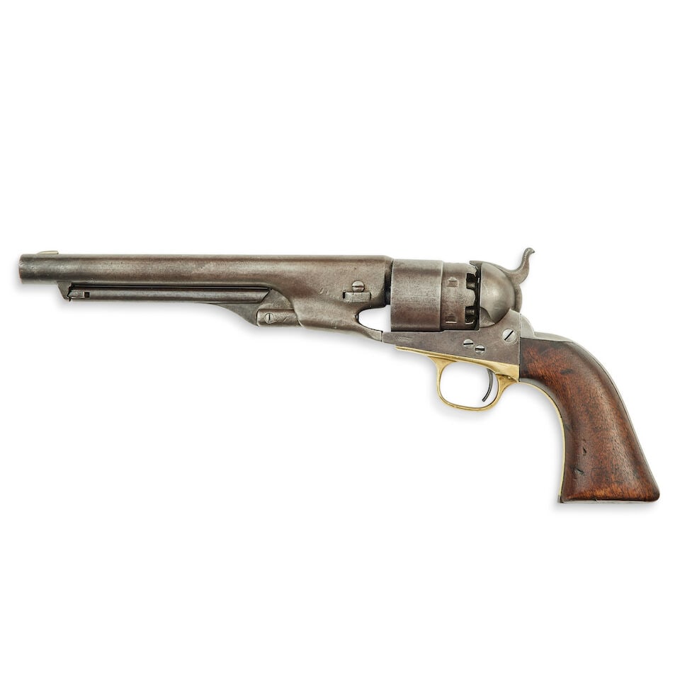 A Colt 1860 army model percussion revolver No. 114077 for 1863 - 5