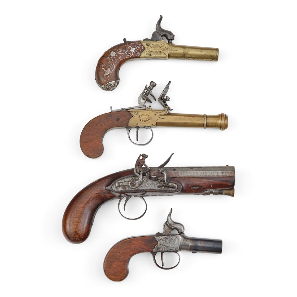 A 19th century 16 bore flintlock overcoat pistol by Cole of Belfast (1 of 1)