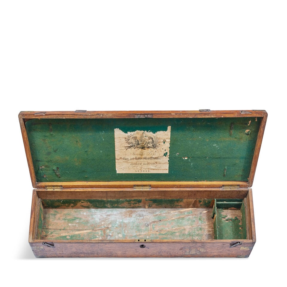 A group of six various 19th and 20th century shotgun and rifle cases with trade label for Boss, ... - 13