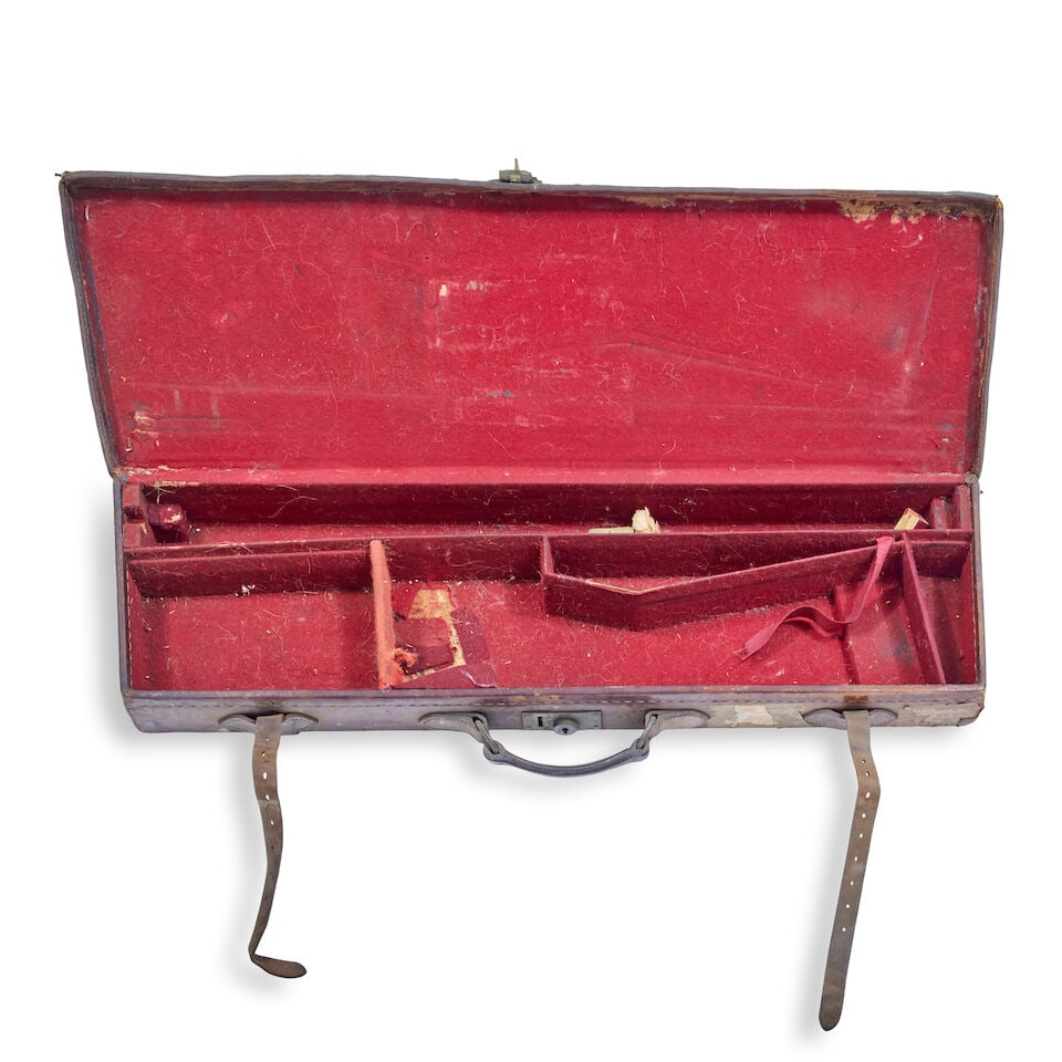 A group of six various 19th and 20th century shotgun and rifle cases with trade label for Boss, ... - 15