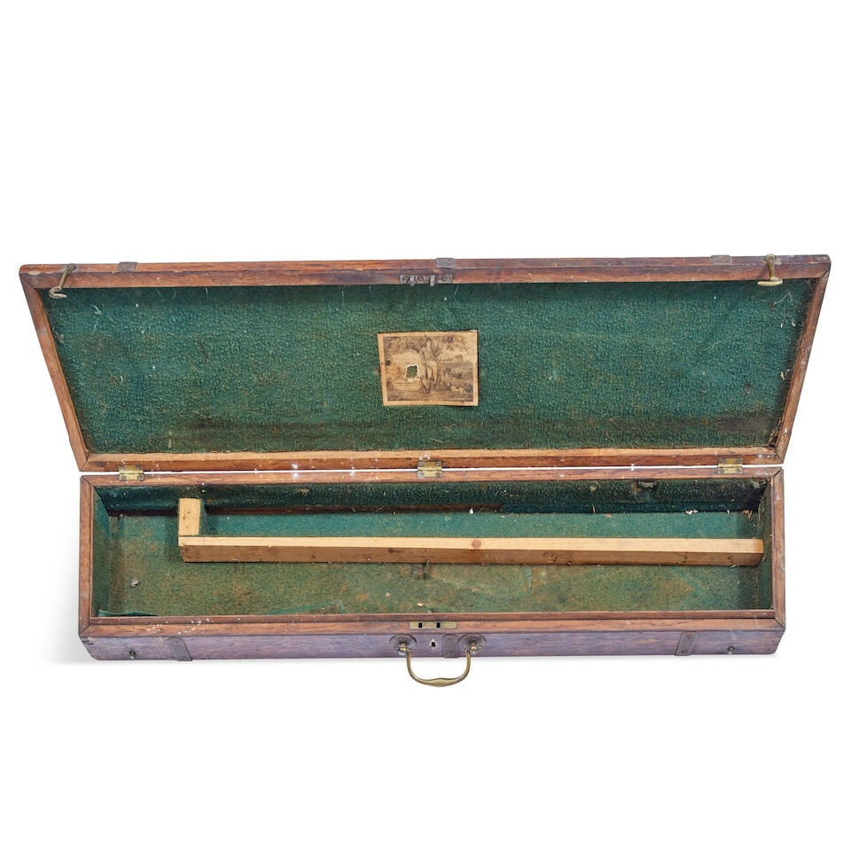 A group of six various 19th and 20th century shotgun and rifle cases with trade label for Boss, ... - 20