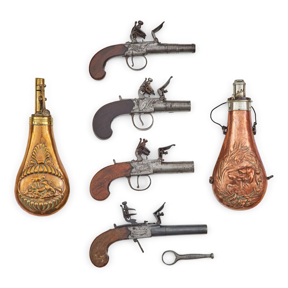 A 19th century box lock flintlock pocket pistol engraved Nock, London (1 of 1)