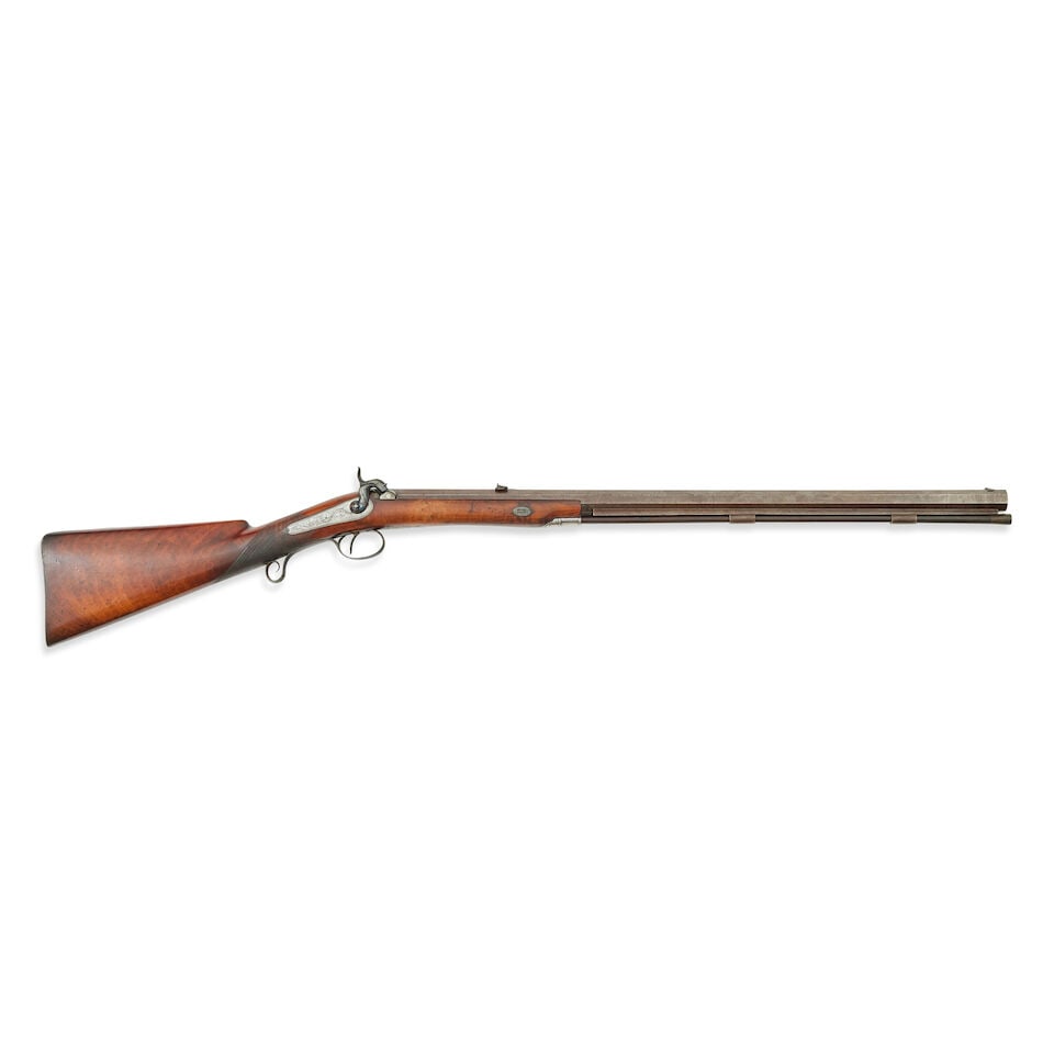 A cased 20-bore (.600) percussion sporting rifle by Joseph Egg & Son, London, No. 2888 (1 of 6)