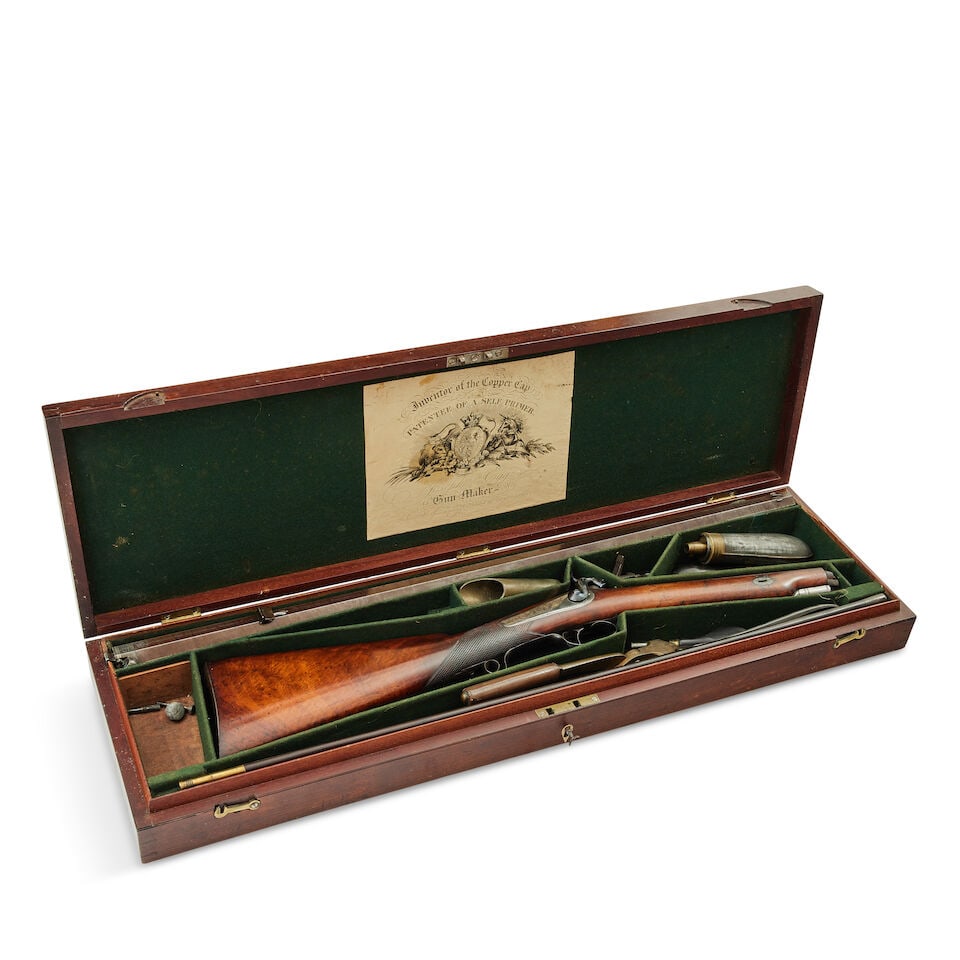 A cased 20-bore (.600) percussion sporting rifle by Joseph Egg & Son, London, No. 2888 - 3
