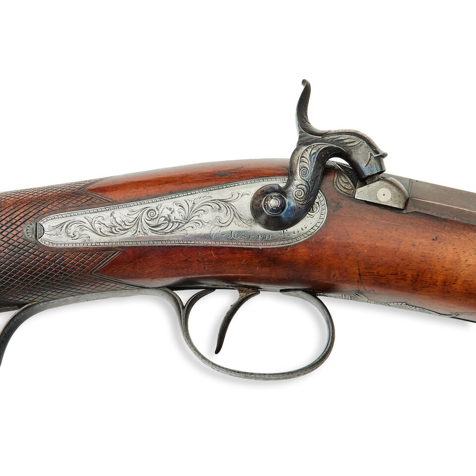 A cased 20-bore (.600) percussion sporting rifle by Joseph Egg & Son, London, No. 2888 - 4