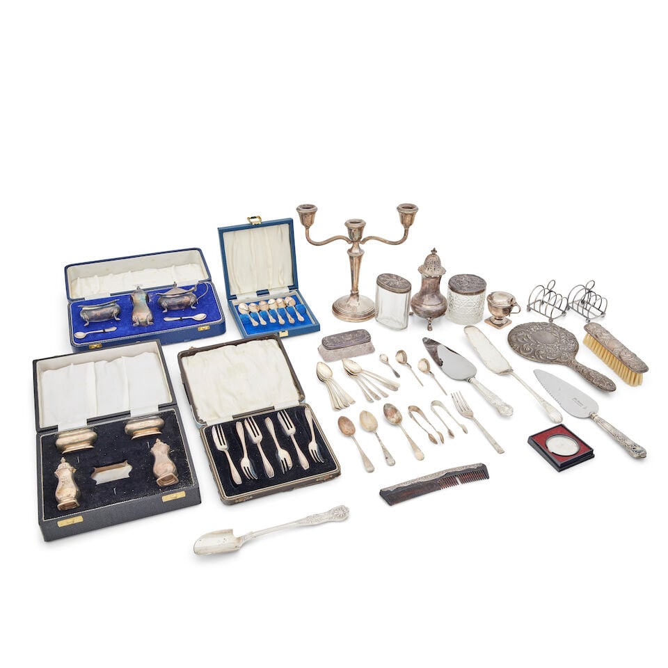 A collection of items and flatware Various makers and dates (1 of 1)