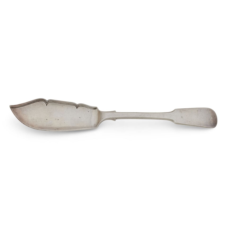 A Scottish provincial fiddle pattern butter knife By John & Patrick Raich of Forres, circa 1825 ... (1 of 2)