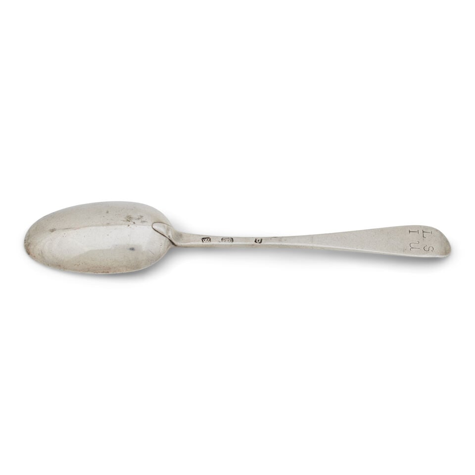 A Scottish provincial Hanoverian pattern tablespoon by William Livingstone of Elgin, circa 1730,... - 4