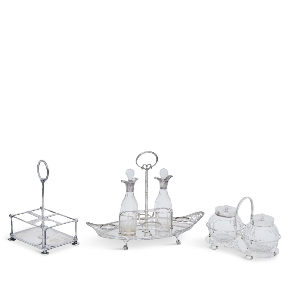A silver two-section condiment stand Horace Woodward & Co Ltd, London 1894 (3) (1 of 1)