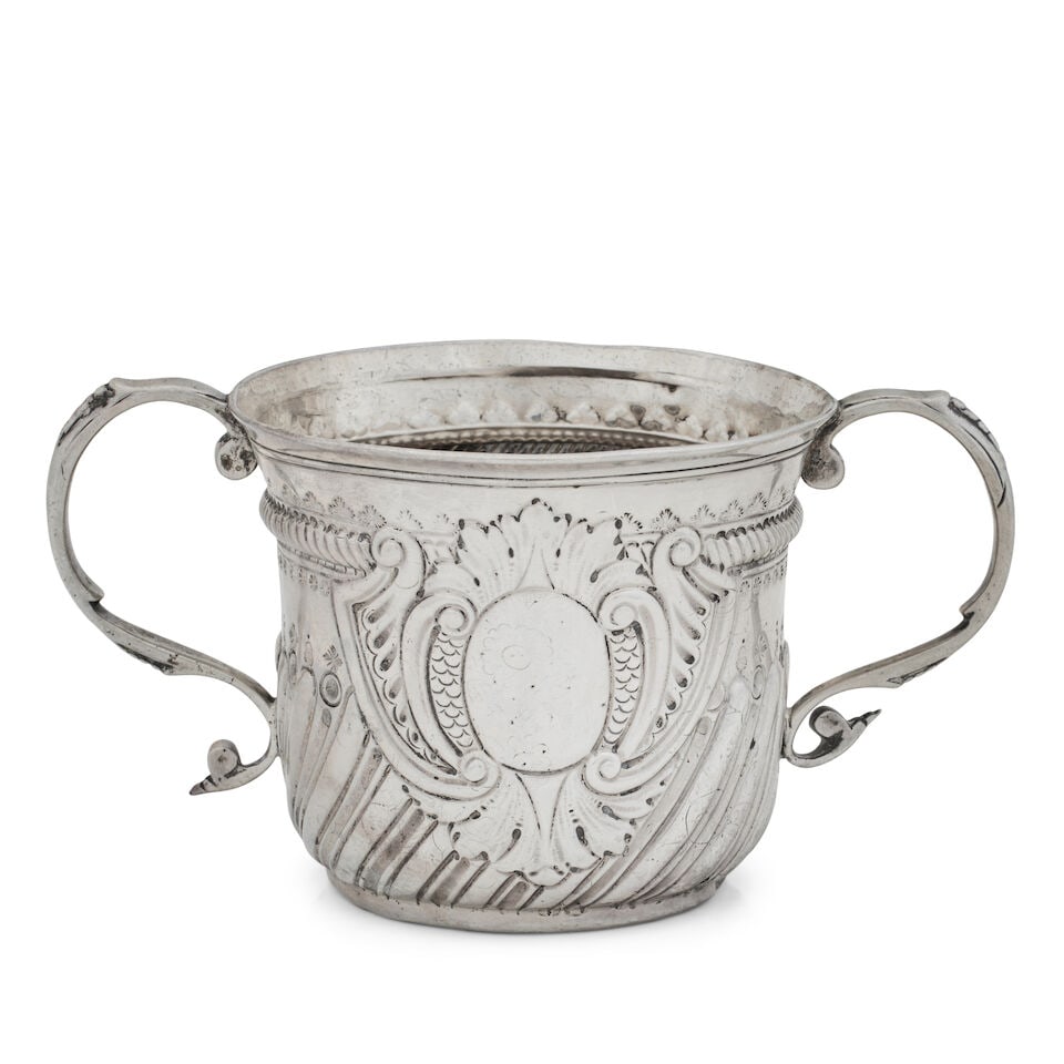A George II porringer By Thomas Tearle, London, 1735 (1 of 2)