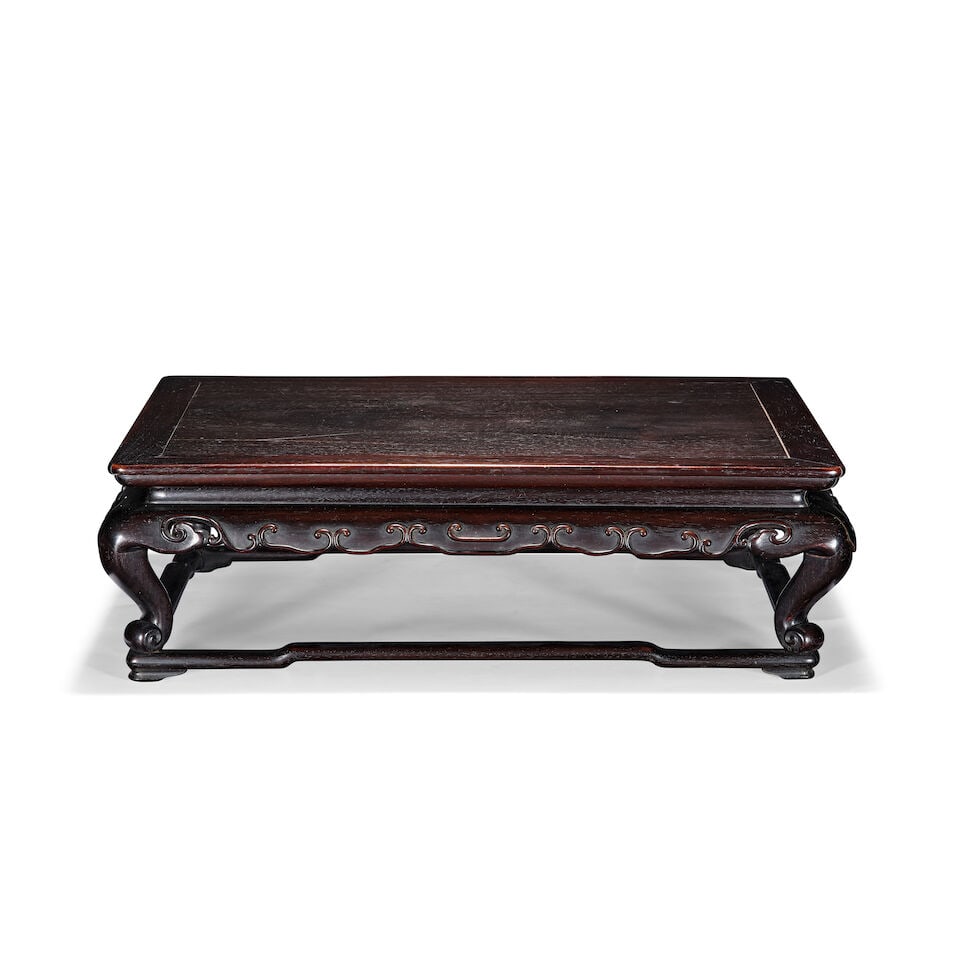 A ZITAN RECTANGULAR STAND Qing Dynasty, 19th century (2) - 2