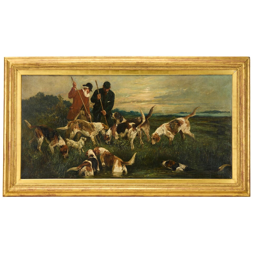 John Emms (British, 1843-1912) The Otter Hunt - 3