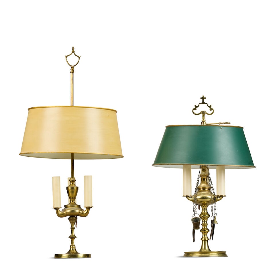 Two brass student's lamps Second half 19th century (2) - 3