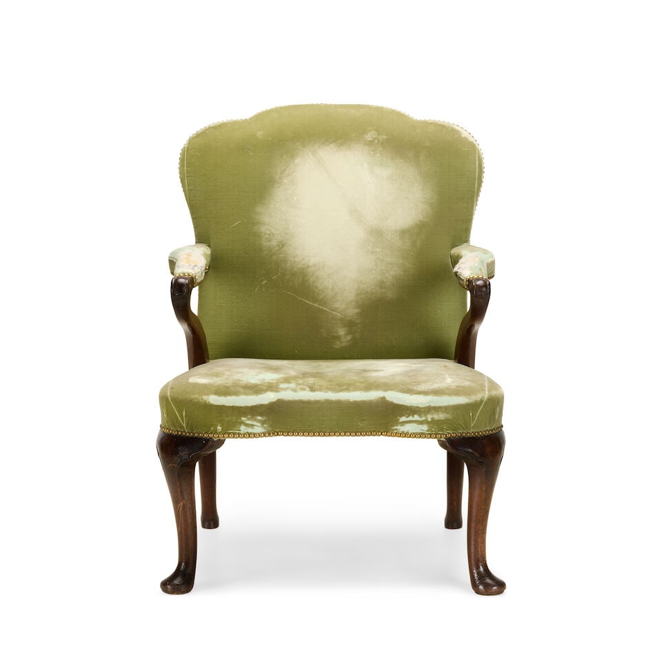 A George II mahogany library armchairMid-18th century (1 of 3)