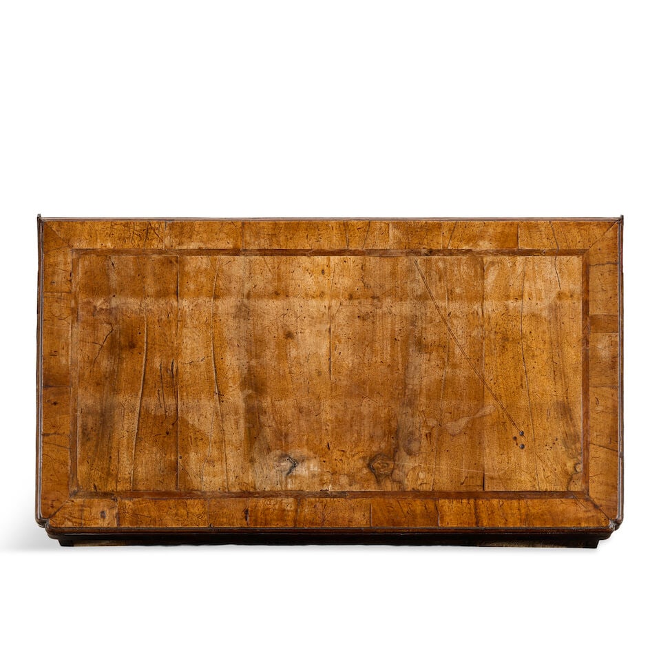 A George II walnut, crossbanded and featherbanded bachelor's chestSecond quarter 18th century - 2