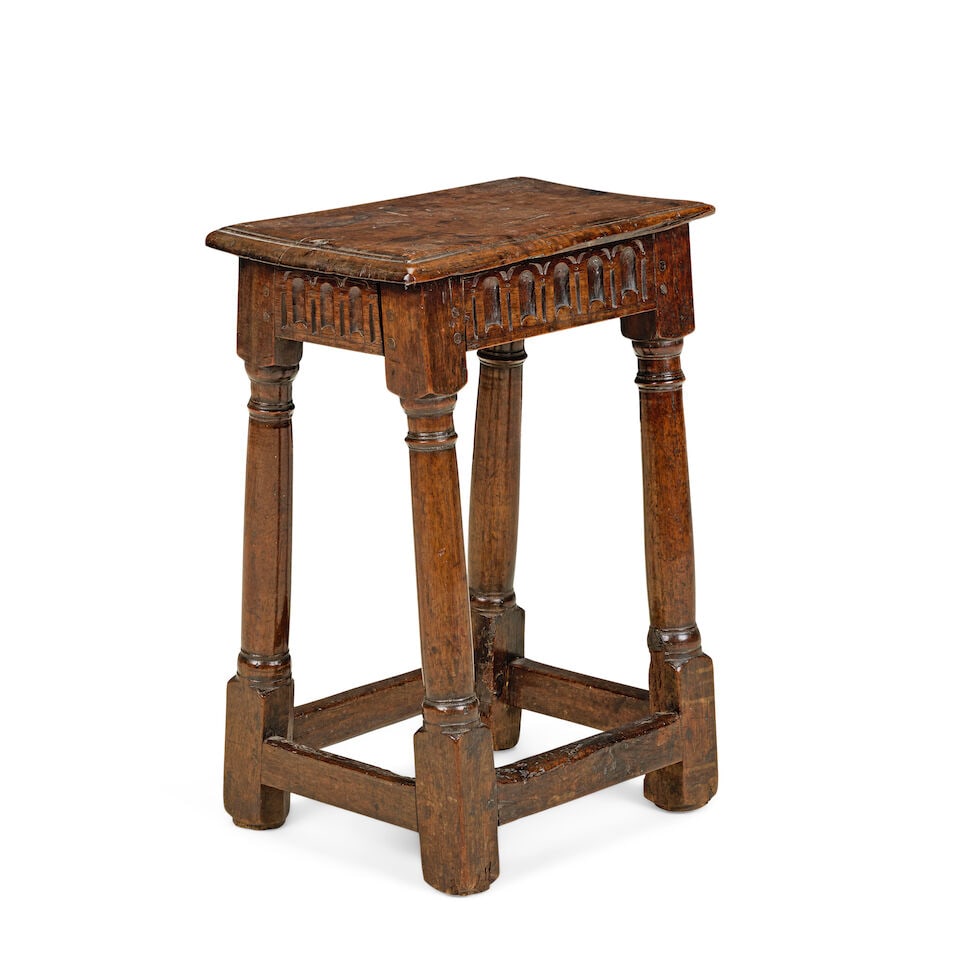 A James I oak joint stool Early 17th century (1 of 2)