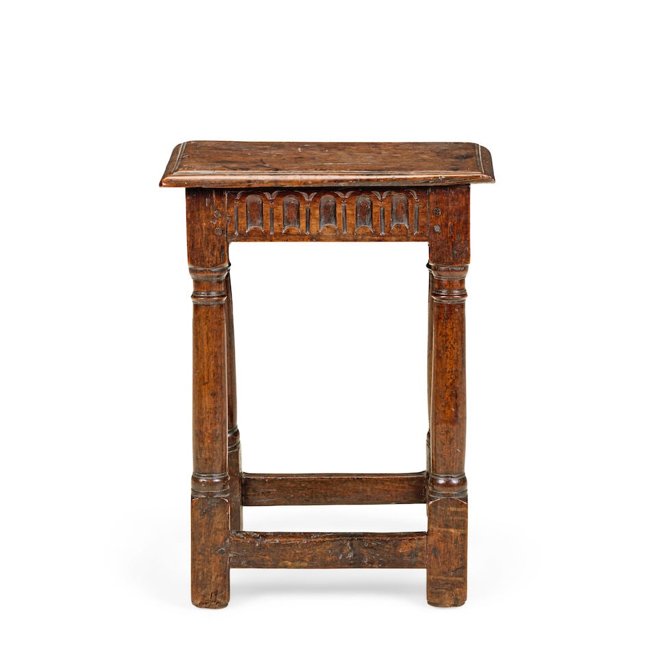 A James I oak joint stool Early 17th century - 2
