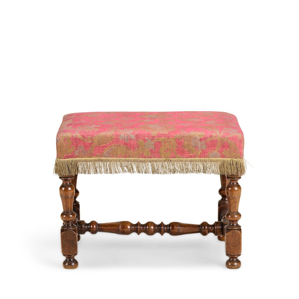 A William & Mary walnut stool Late 17th century (1 of 4)