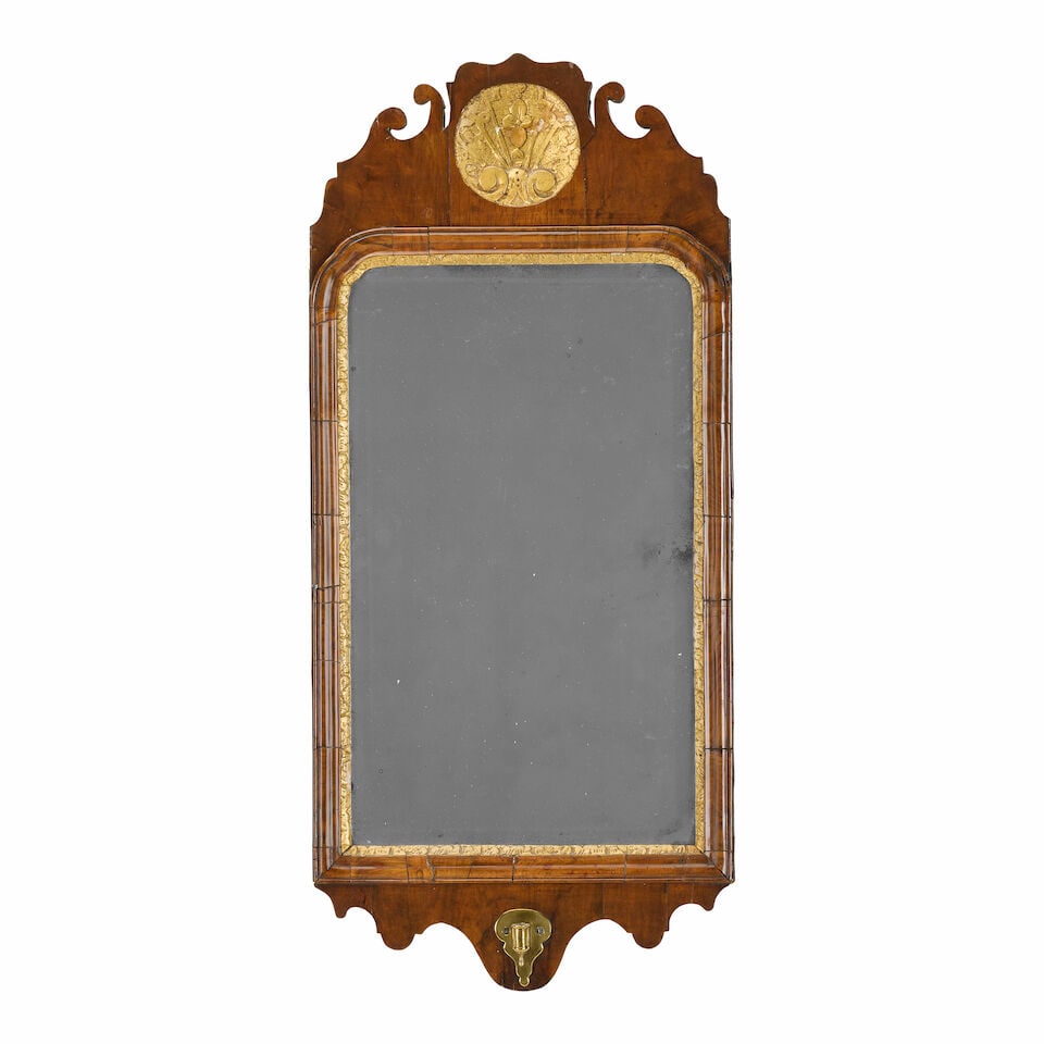 A George I walnut and parcel gilt girandole mirrorEarly 18th century (1 of 2)