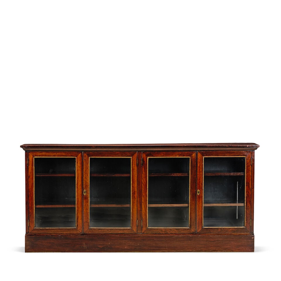 A Regency rosewood dwarf bookcase Early 19th century (1 of 2)