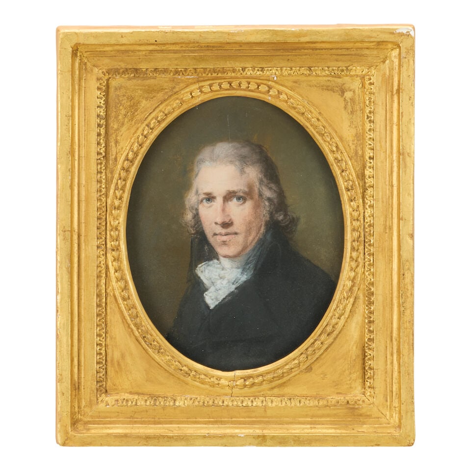 Circle of Hugh Douglas Hamilton (Irish, 1740-1808) Two portraits of gentleman ( (2)) - 5