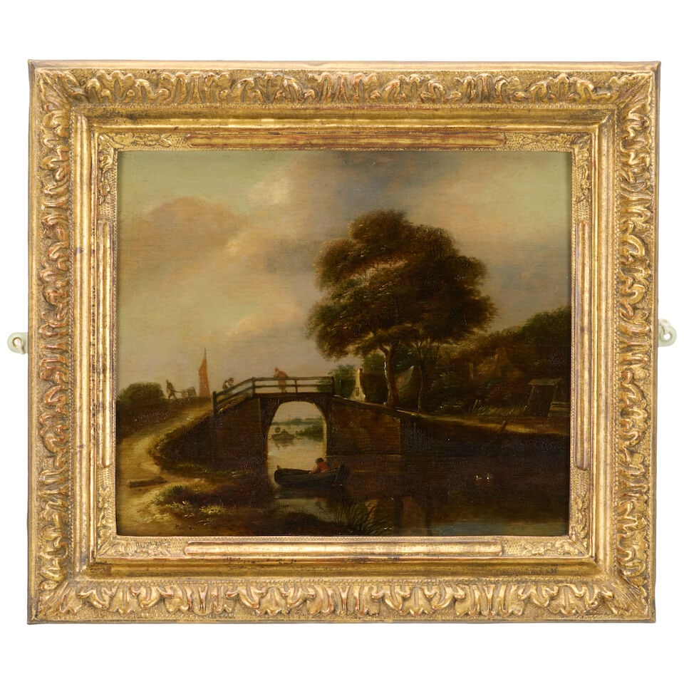 Dutch School, 18th Century Landscape with Bridge - 3