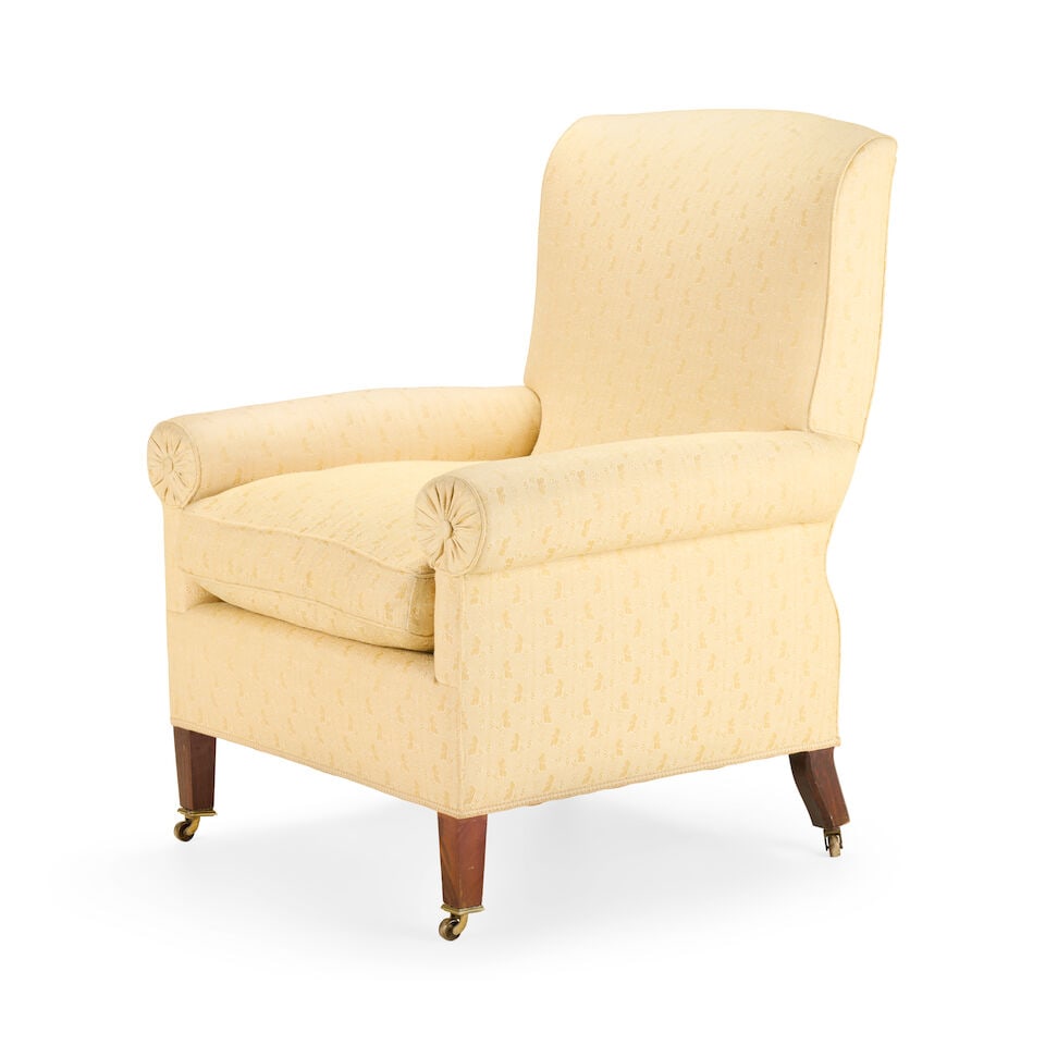 A Victorian easy upholstered armchair Second half 19th century - 2