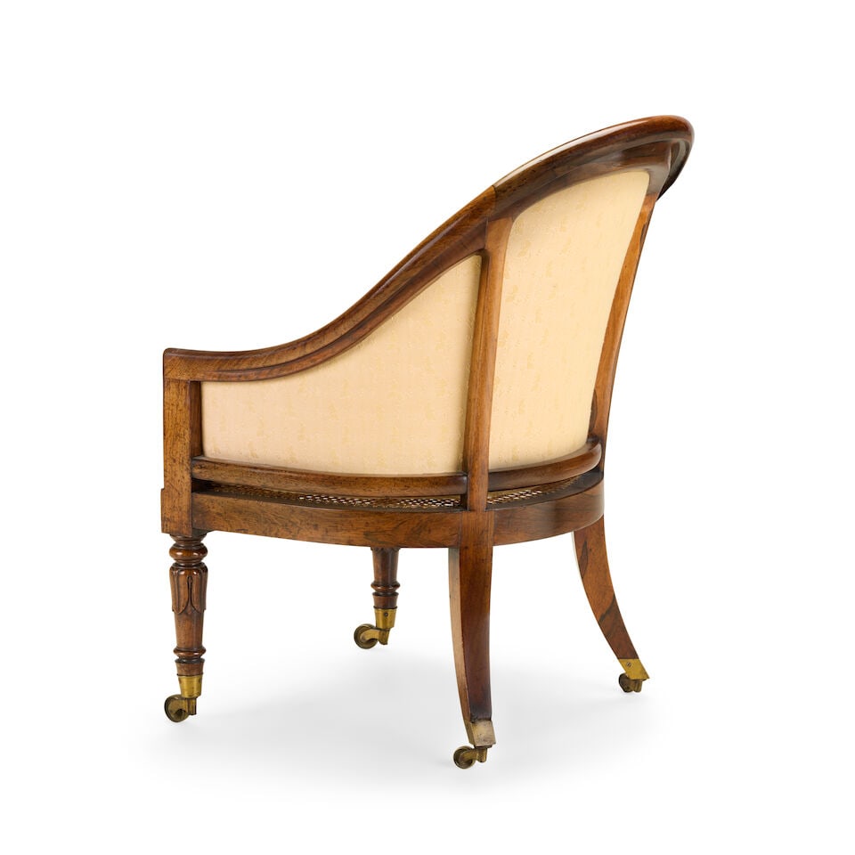 A George IV rosewood bergère Early 19th century - 2