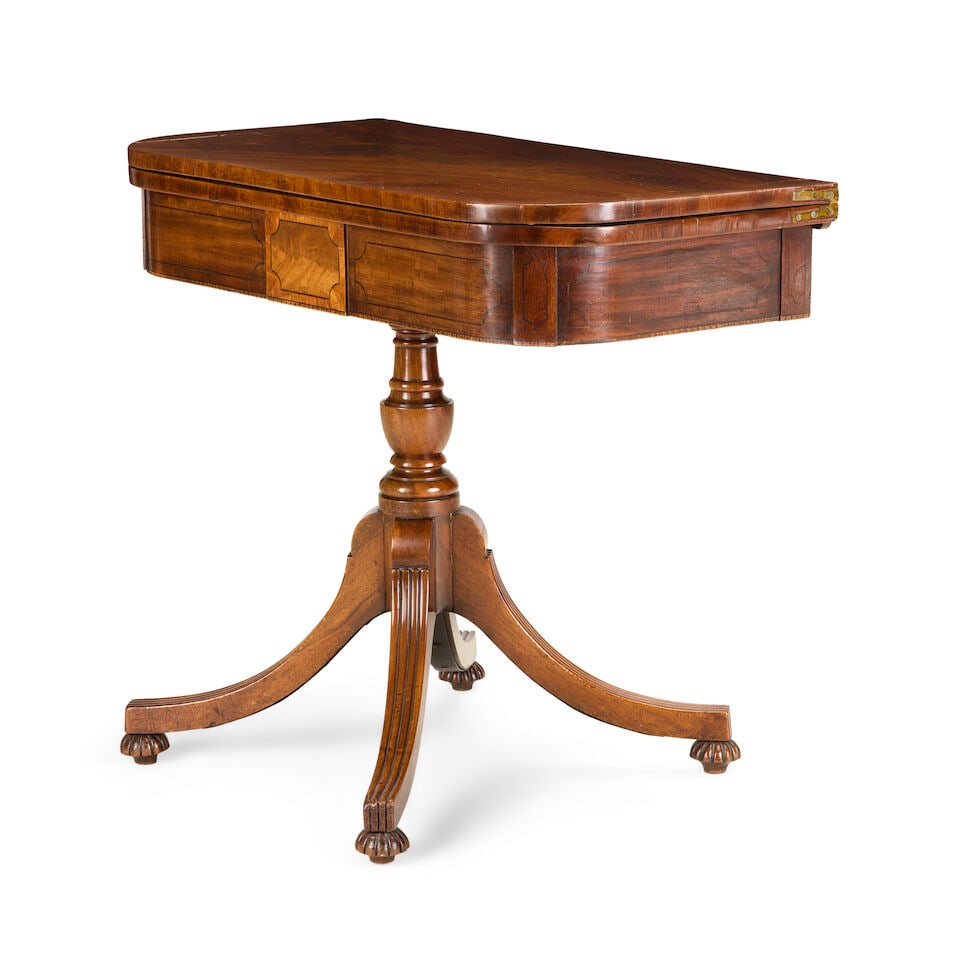 A Regency mahogany tea table Early 19th century - 3