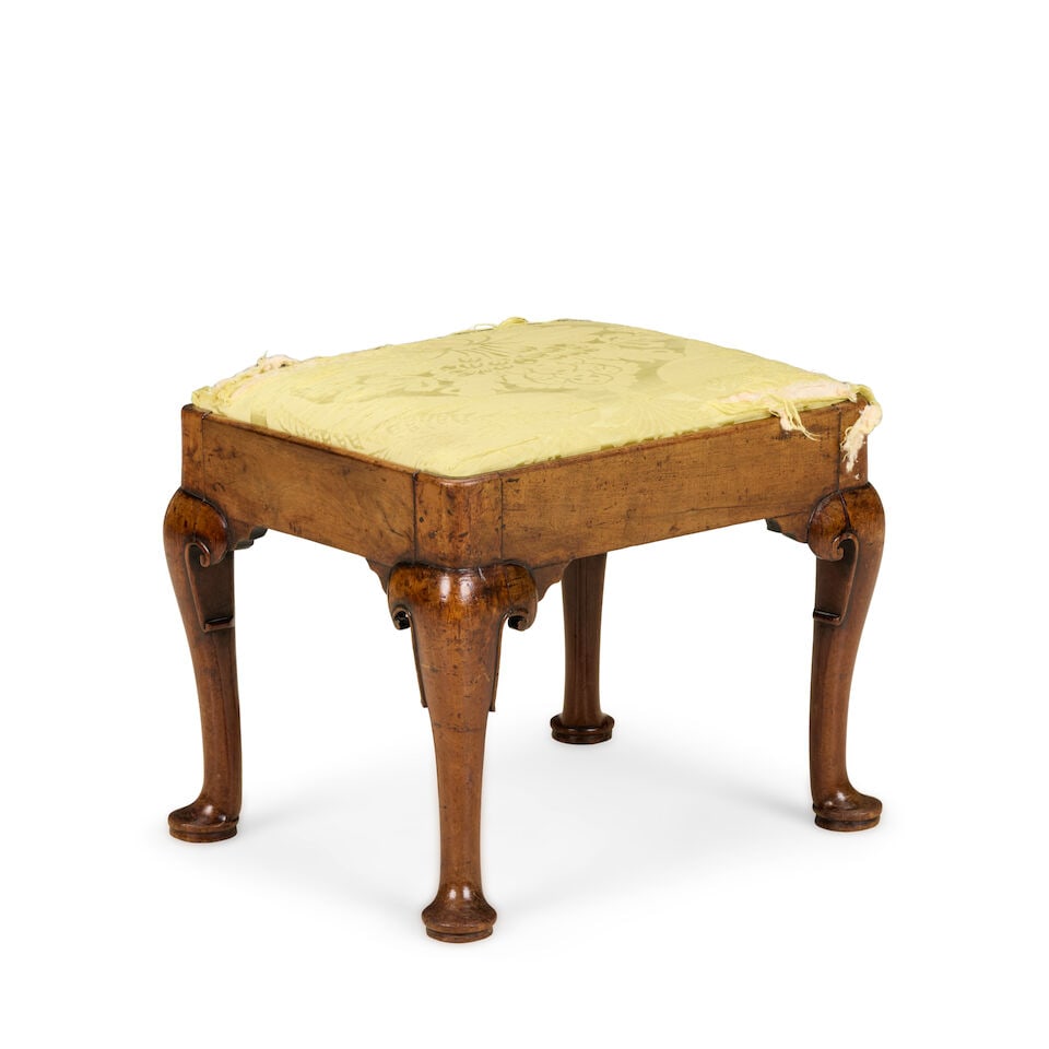 A George II walnut stool Second quarter 18th century (1 of 2)