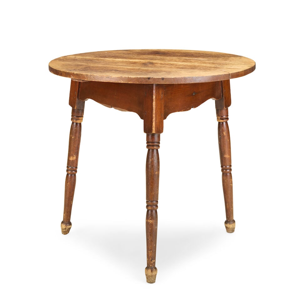A Victorian pine cricket table Second half 19th century (1 of 2)