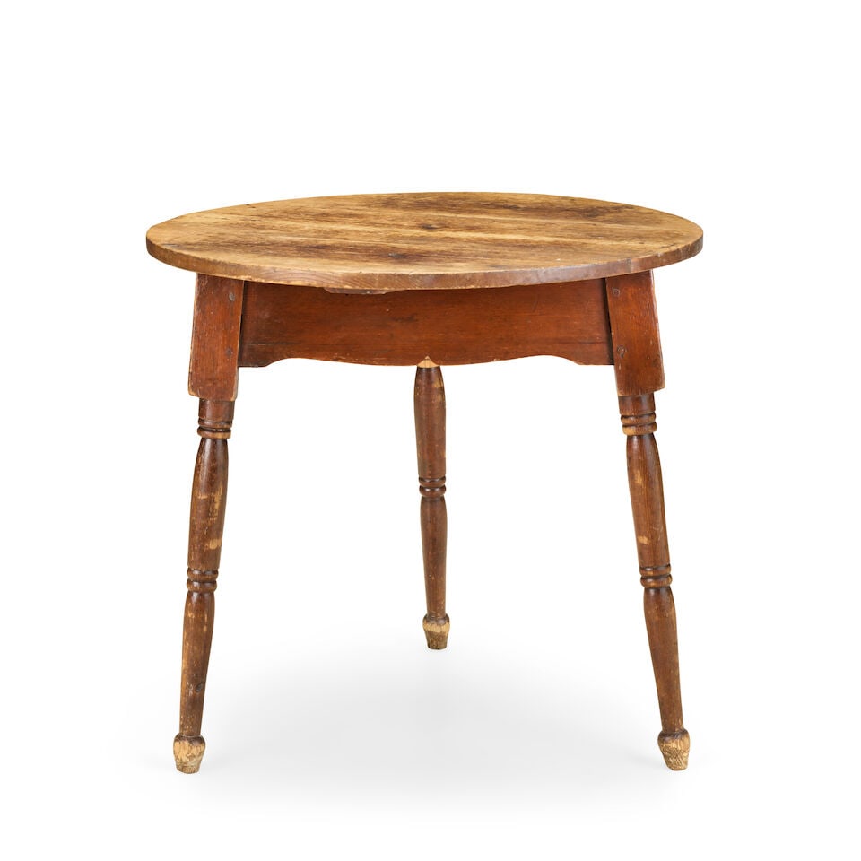A Victorian pine cricket table Second half 19th century - 2