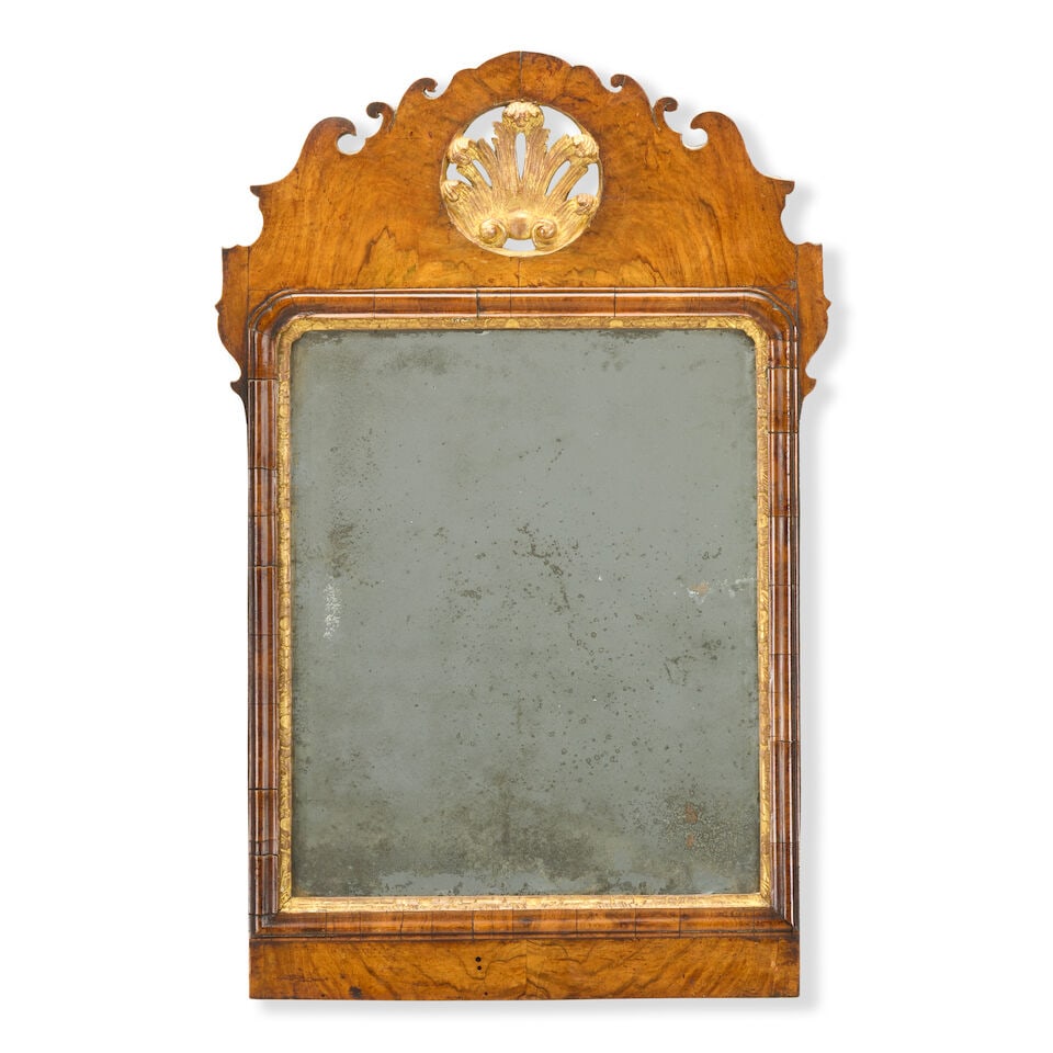A George I walnut and parcel gilt mirrorEarly 18th century (1 of 1)