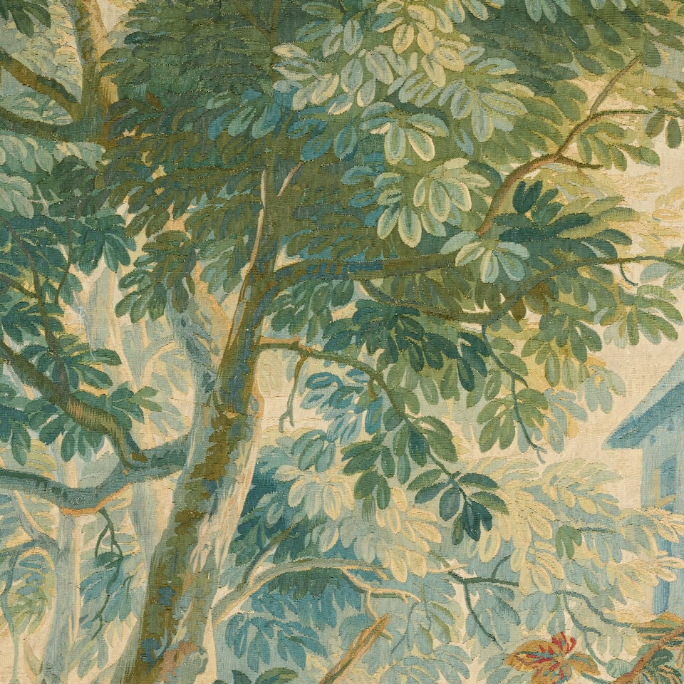 An 18th century verdure tapestry fragment - 3